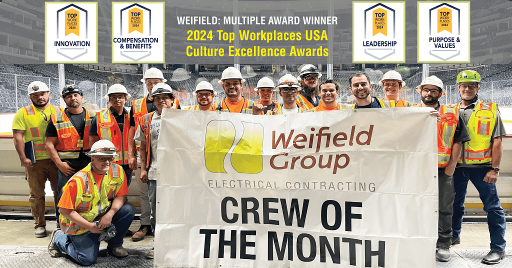 Weifield Group Contracting is proud to have been recently recognized as a 2024 Top Workplaces CULTURE EXCELLENCE multiple-award winner by Energage, a purpose-driven organization that develops solutions to build and brand Top Workplaces!