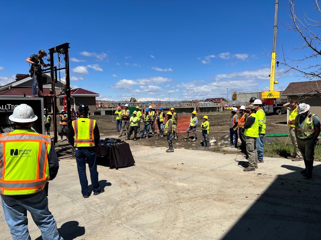 Weifield’s Erie North Water Reclamation Facility team was excited to have comprehensive fall protection training last week – as part of Construction Safety Week; see inside for more details and for exciting news on Weifield Foreman Bill N.’s move to our Tennessee region!