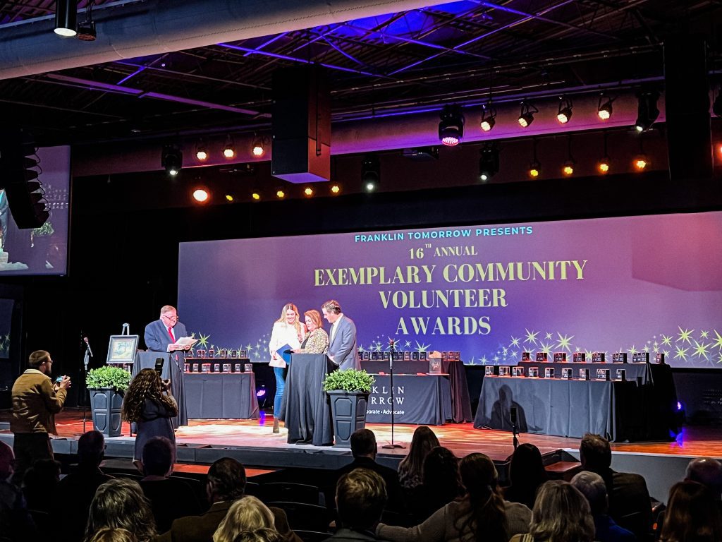 Weifield Group Tennessee was awarded for Corporate Volunteerism during the 16th Annual Franklin Tomorrow Exemplary Community Volunteer Awards in Franklin, Tennessee!