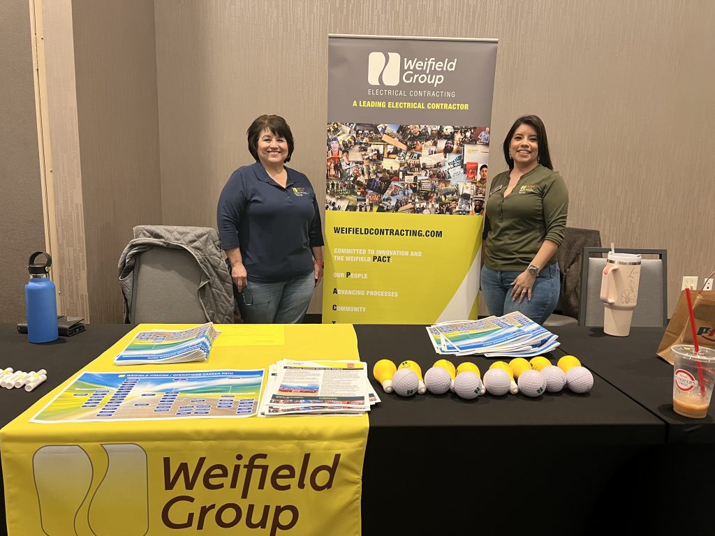 On February 20th, Weifield Texas Manpower Resource Manager, Libby D. and Weifield Texas HR Generalist, Celina C. attended the Pflugerville ISD Career and Technical Education Connection event at the Courtyard Marriott Conference Center in Pflugerville, Texas!