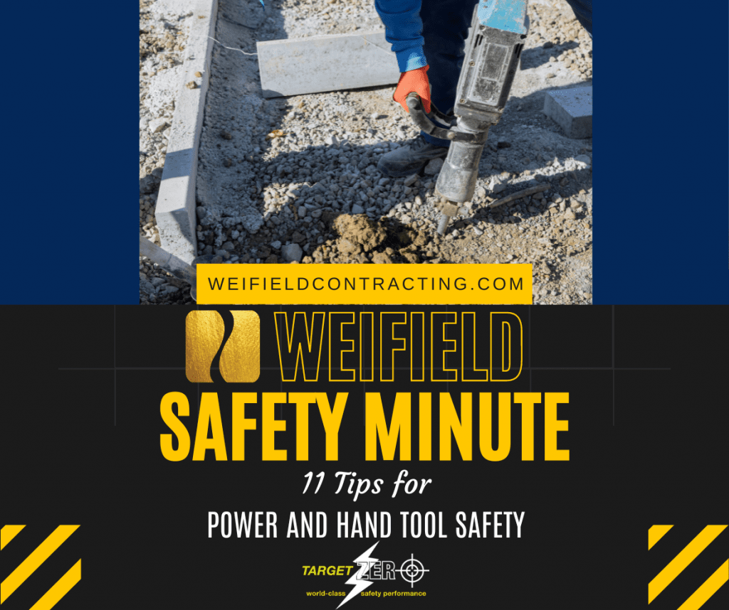 Many individuals tend to overlook the hazards tool can pose. See inside for tips on safely handling tools from Josh Bobb, Director of Health and Safety!