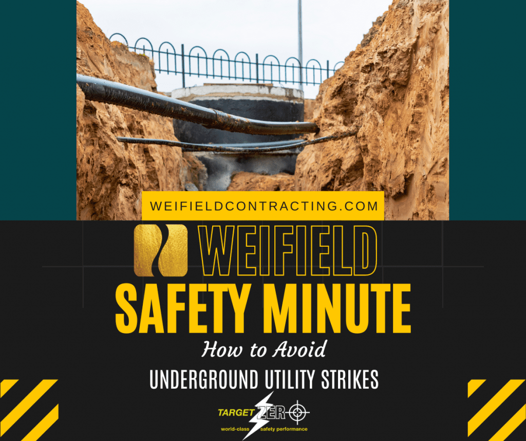 All construction workers and excavating contractors should be briefed on rules and safety regulations before an excavation job begins. See inside to avoid utility line strikes during excavation, from Josh Bobb, Director of Health and Safety!